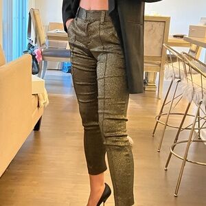 A.L.C. Black and Gold Elegant Pants